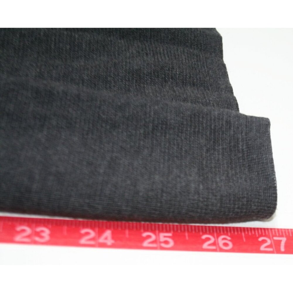 Gran Sasso Mens Italian Designer Wool Sweater Size 54 XL Zip Mock Neck Charcoal - Picture 9 of 10